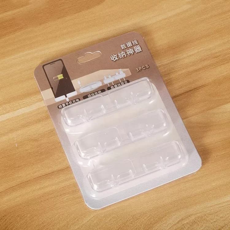 Image of Wire Holder Clamp, Cable Manager Organizer, Desktop Data Cable Clips Storage, Table Fixed Line Clamp Cable Organizer Buckle (Multicolor) (3)