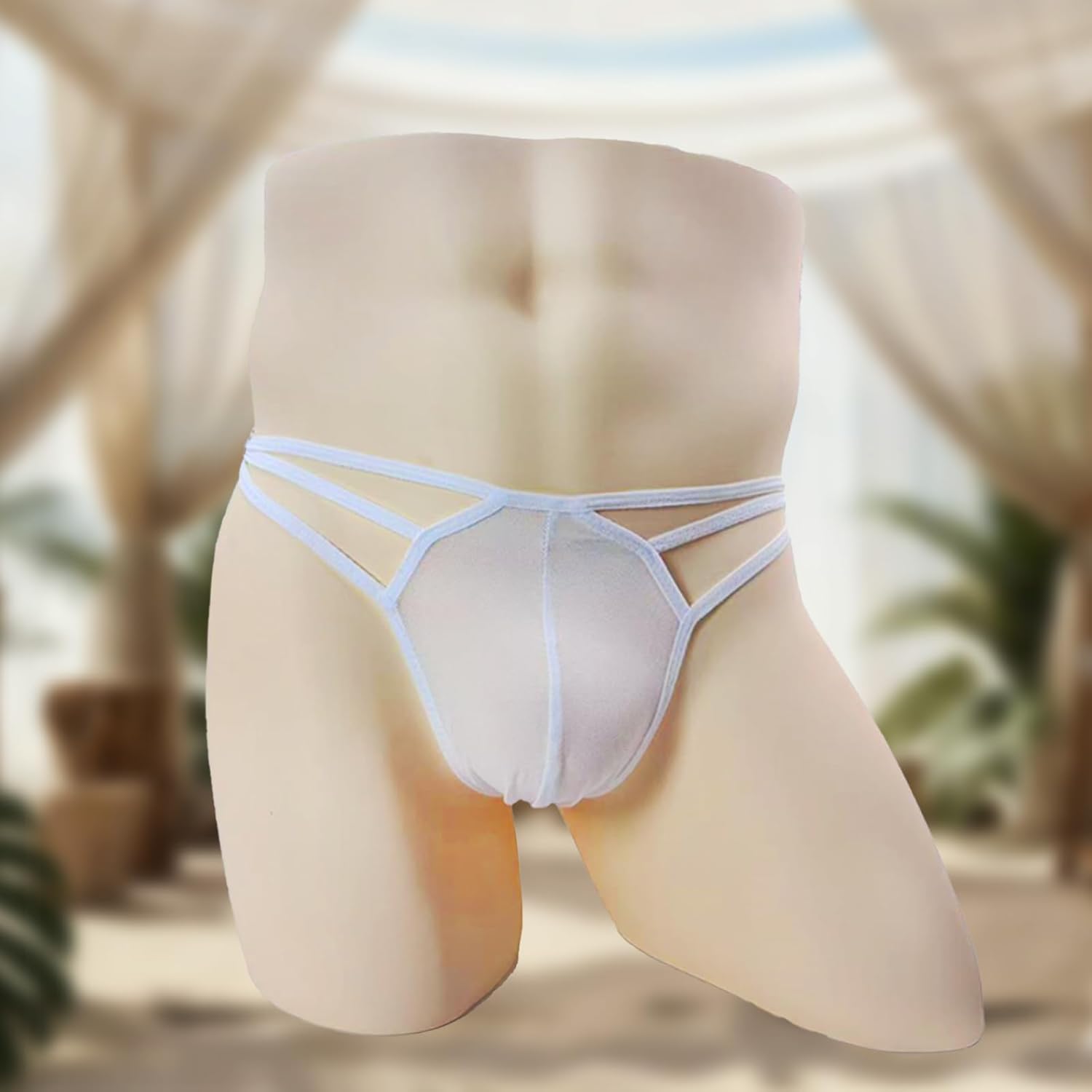 Men's Sissy Jock strap Thong Underwear – Male Thong & Lace Lingerie Set Sexy Men's Straight Guys Underwear - Image 2