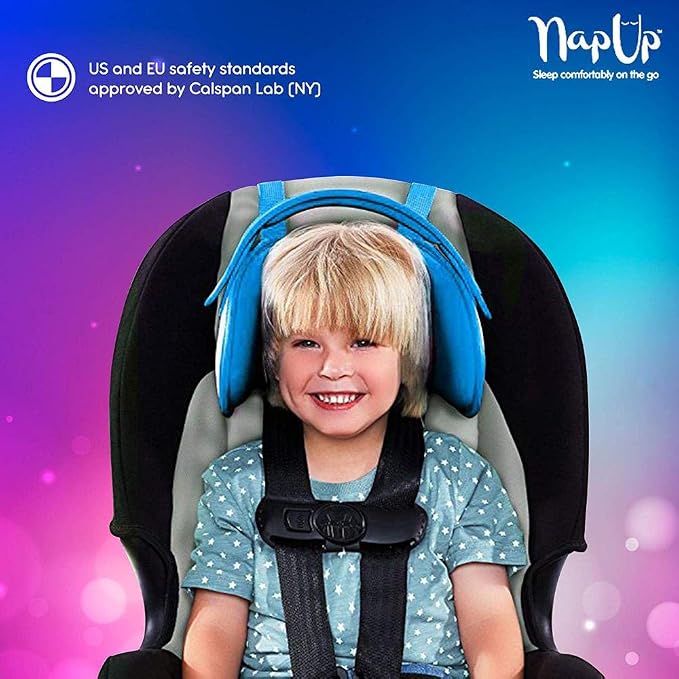 Soporte para cabeza asiento infantil NapUp azul miniatura 5