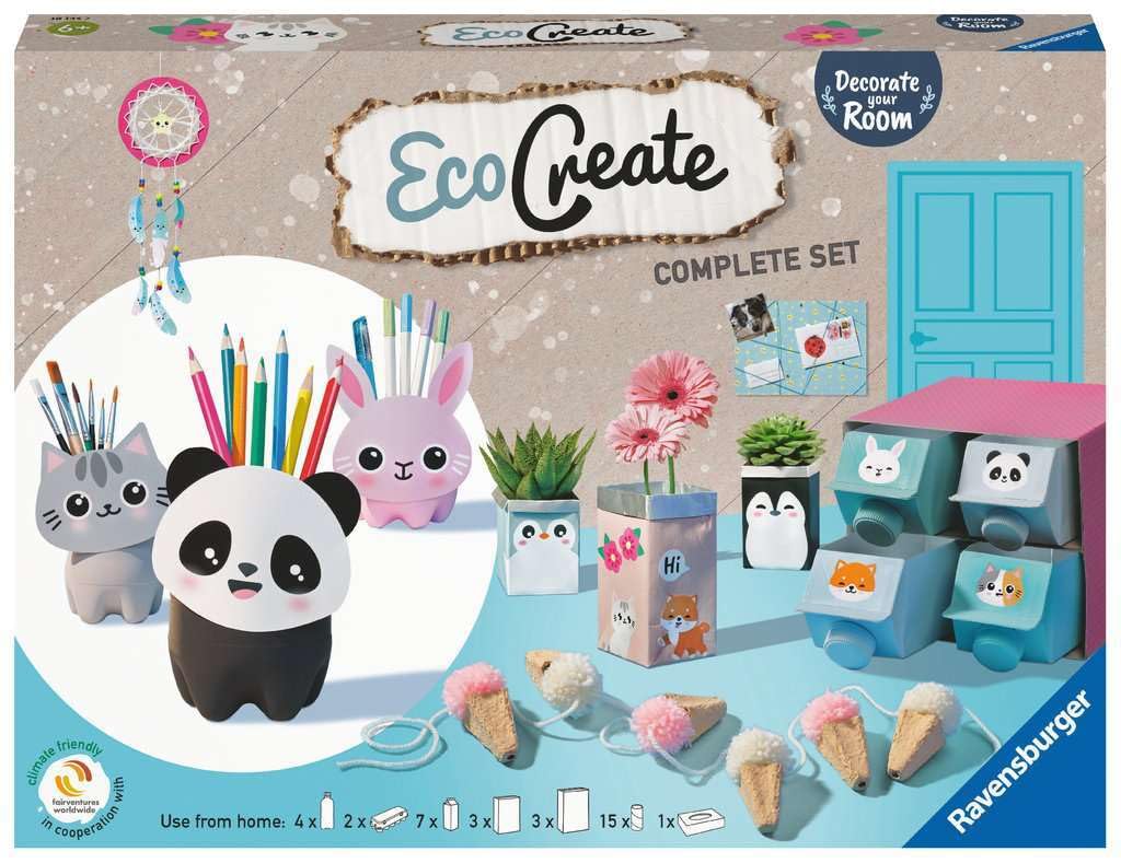 Ravensburger EcoCreate 18145 - Decorate your Room - Kinder ab 6 Jahren, Multicolored
