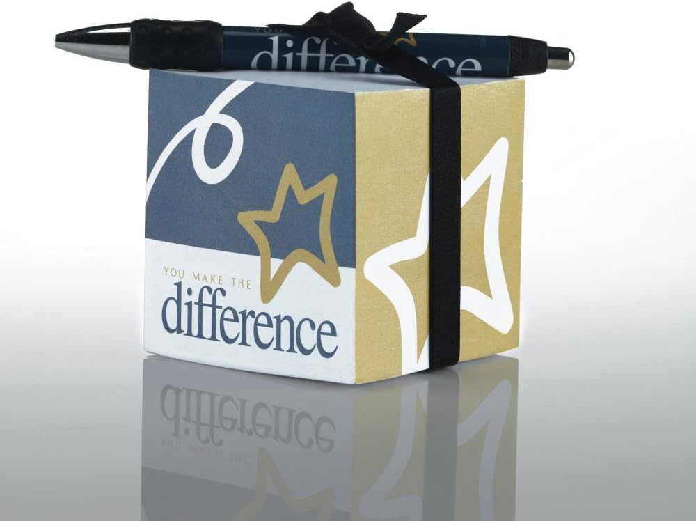 Note Cube & Pen Gift Set You Make the Difference Blank