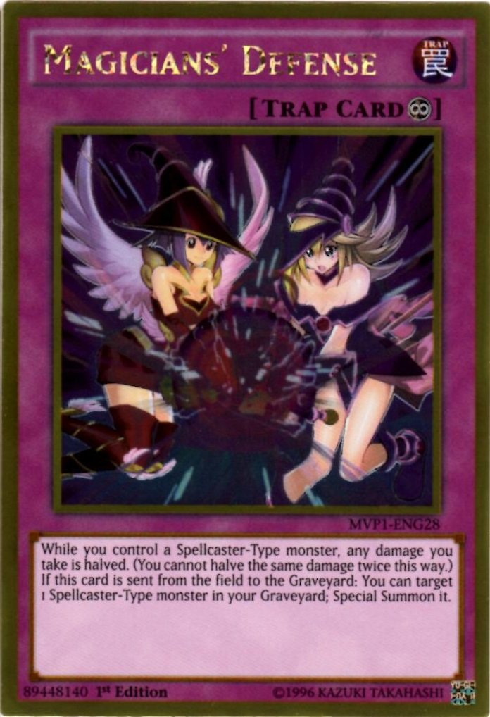 YU-GI-OH! - Magicians' Defense (MVP1-ENG28) - The Dark Side of Dimensions Movie Pack Gold Edition - 1st Edition