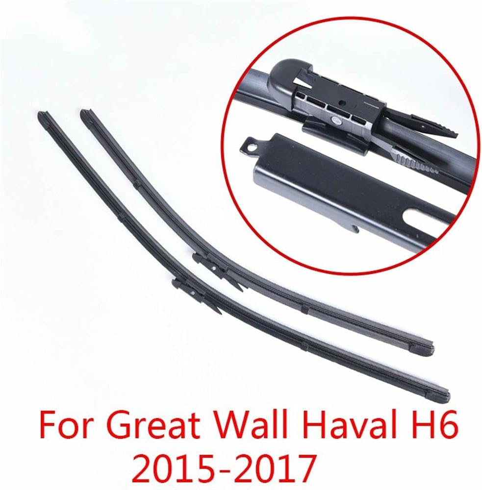 Wycieraczki JUWENFF Pióra wycieraczek Akcesoria samochodowe Miękkie gumowe wycieraczki do Great Wall Haval H6 2015 2016 2017 Wymienne pióra