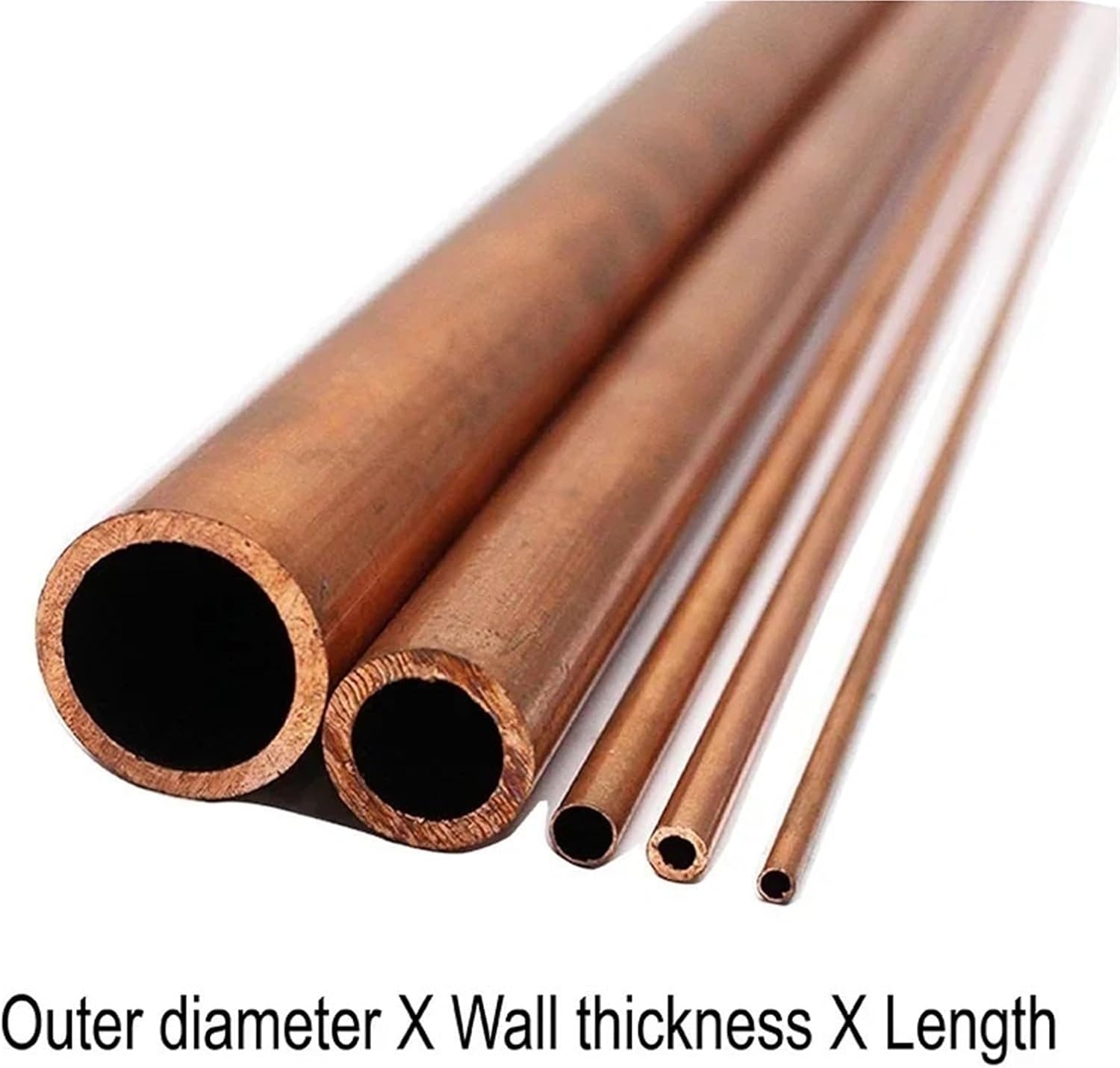 銅丸管1本 - 外径11mm～26mm、サイズ公差+/-5mm(Length 250mm,21x2mm 1pc)