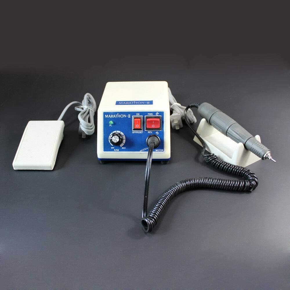 Laboratory Micromotor 35K RPM Handpiece 2.35 mm Burs, Blue, for Laboratory, Jewellery, Ceramics, Silicone, Glassware, Wood Carving, Artware