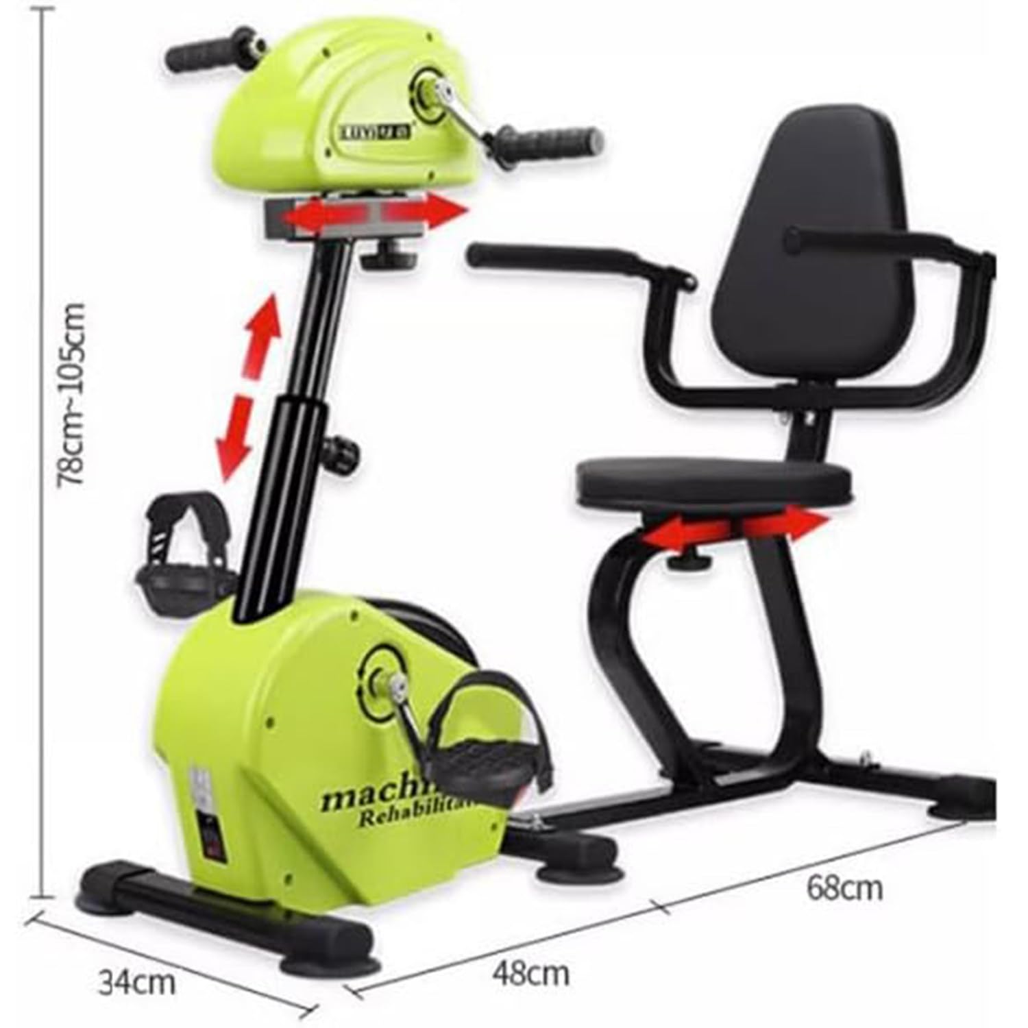 Elektryczny pedał treningowy dla seniorów,rower rehabilitacyjny,rower treningowy dla osób starszych,górnych i dolnych kończyn,mini rowerowy sprzęt rehabilitacyjny dla osób niepełnosprawnych,C