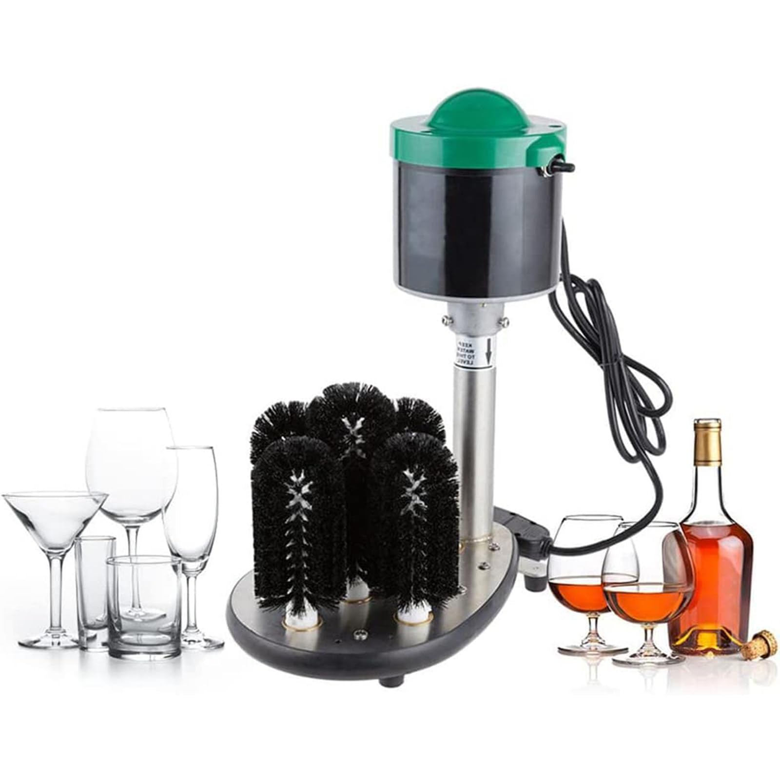 Lavatrice elettrica professionale per bicchieri e tazze in acciaio inox, 220-240 V