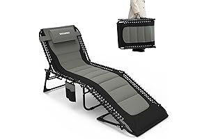 Oversized Padded Outdoor Folding Lounge Chair