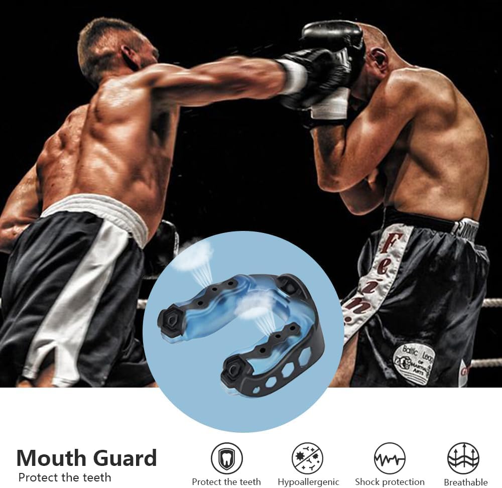 Paradenti Sportivi Professionali Ergonomici Protezione Dentale Rugby Boxe Arti Marziali Calcio Basket Hockey Karate Mma Kickboxing