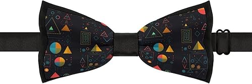 Miniatura 3 de Science Formulas Chalk Board Men's Bow Tie Adjustable Bowties Double Fold Pre-tied Bow for Home Work