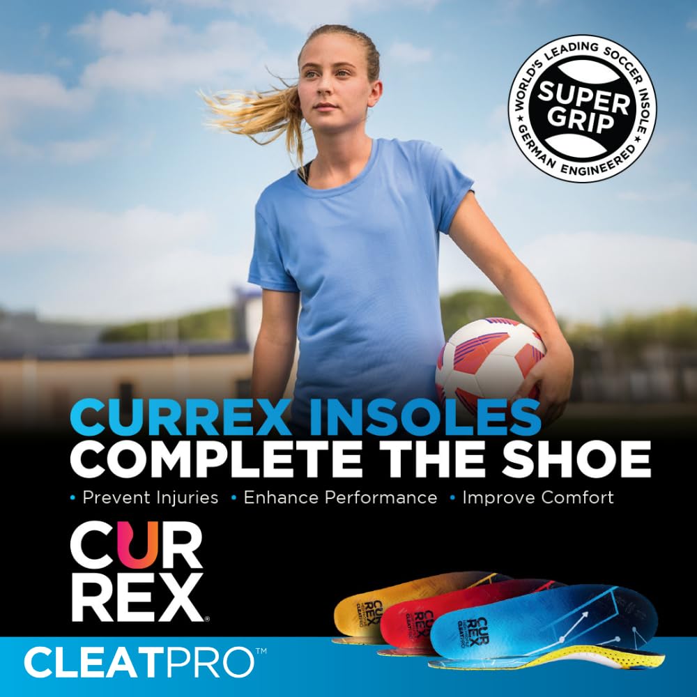 Semelle intérieure CURREX CleatPro - Votre nouvelle dimension dans le football. Une semelle intérieure performante et dynamique pour le football ou les chaussures à crampons.
