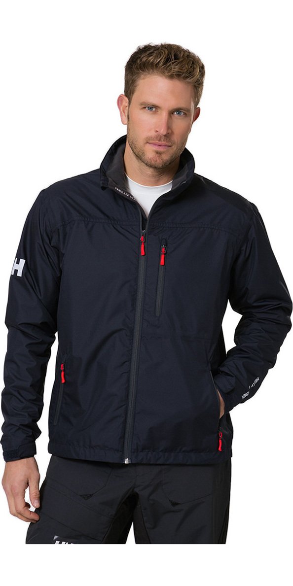 Helly Hansen Mens Crew Midlayer Jacket, 3XL, Navy