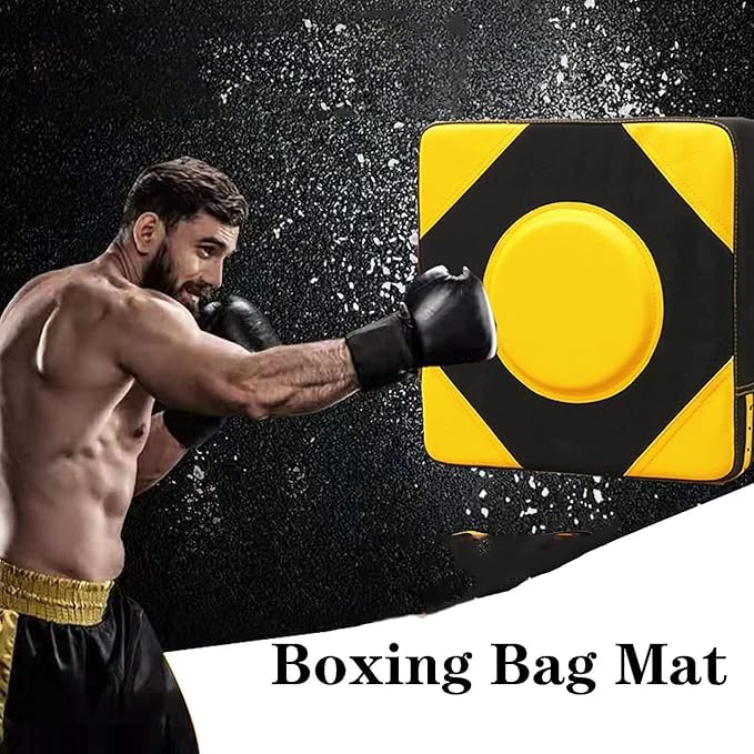 IBS WALL Punching Bag Yellow for KICK Boxing Practise AT Home 2