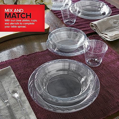 Stock Your Home 40 Pack 12 Oz Elegant Clear Plastic Bowls For Parties Small Disposable Bowl For Fancy Dinner Or Cocktail Party, Soup And Salad thumb #5