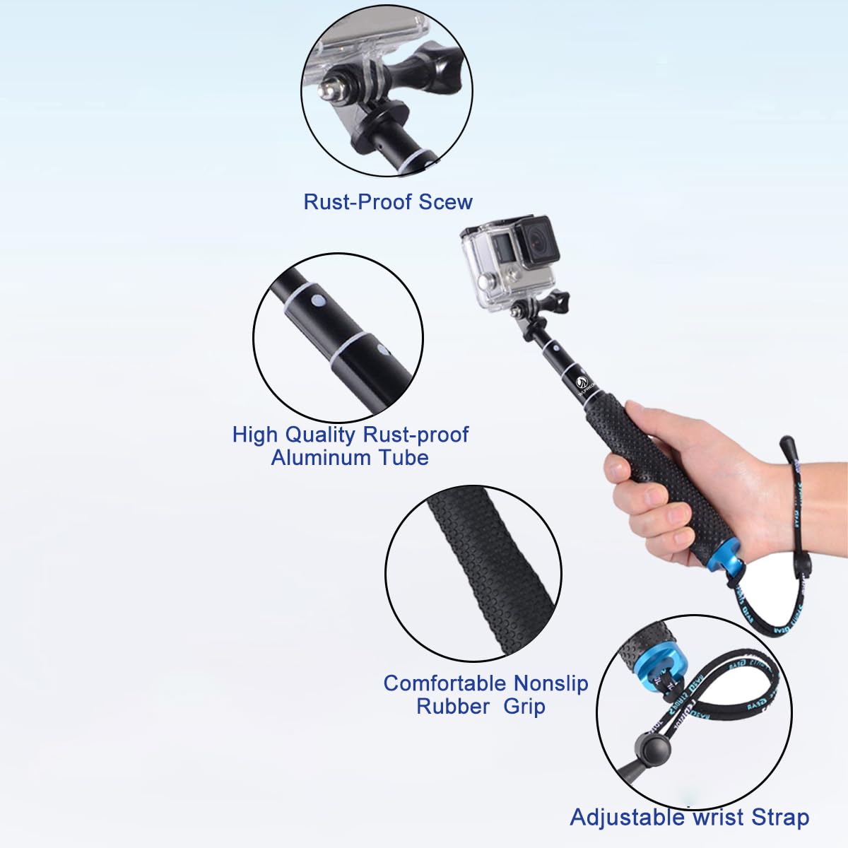 Amazon | WLPREOE 自撮り棒 + カメラフロートアクセサリーキット GoPro