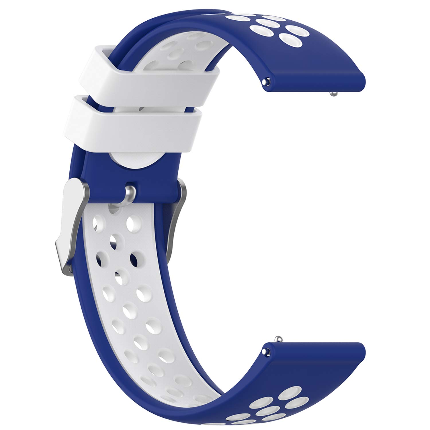 Cinturino di ricambio compatibile con TicWatch Pro X, unisex, in silicone, per smartwatch TicWatch Pro X/TicWatch Pro 3 (nero verde)