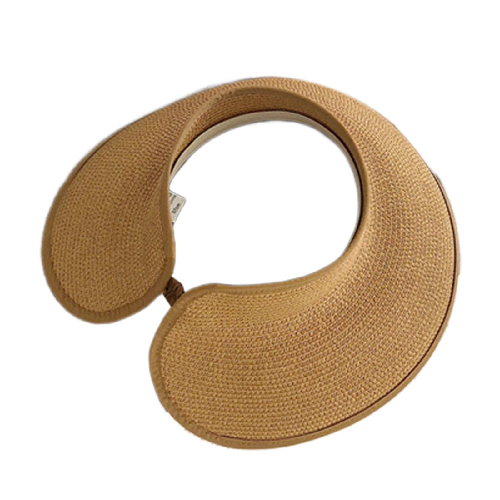 Women Straw Hat Wide Brim Foldable Sunscreen Sun Hats for Beach Spring Girls Brown|Clothing, Shoes & Accessories | Womens Accessories | Hats-image-21