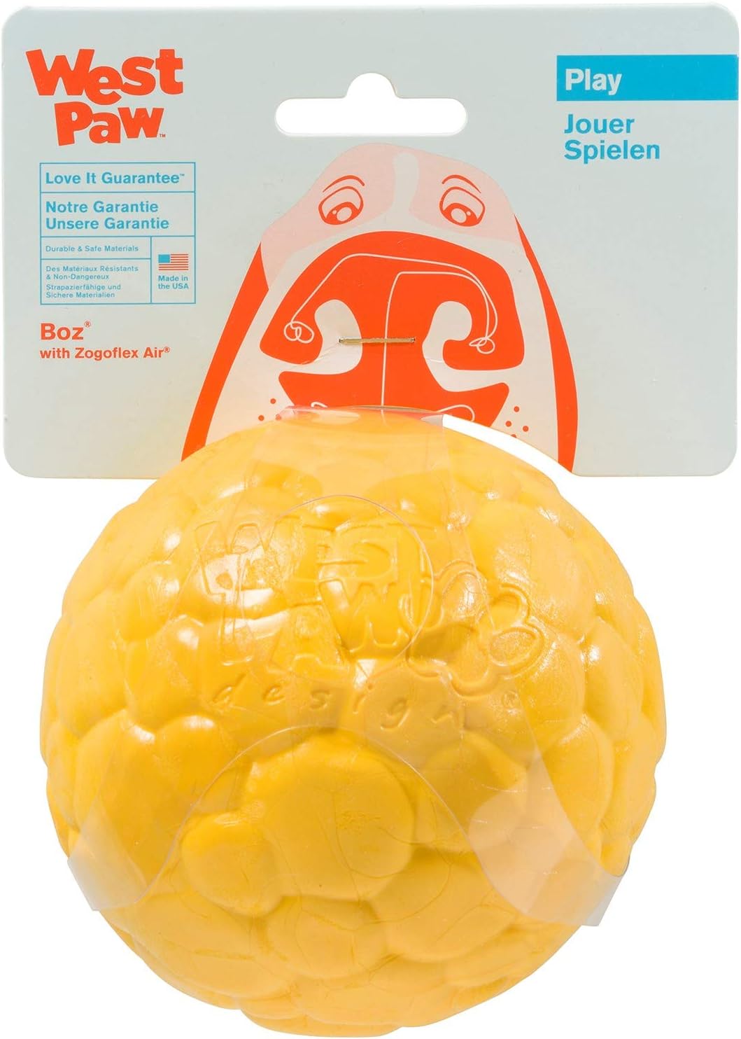 West Paw Zogoflex Air Boz Dog Toy – Floatable Pet Ball for Dogs, Fetch, Play, Chewing – Non-Toxic, Recyclable, Latex-Free Canine Toys –…