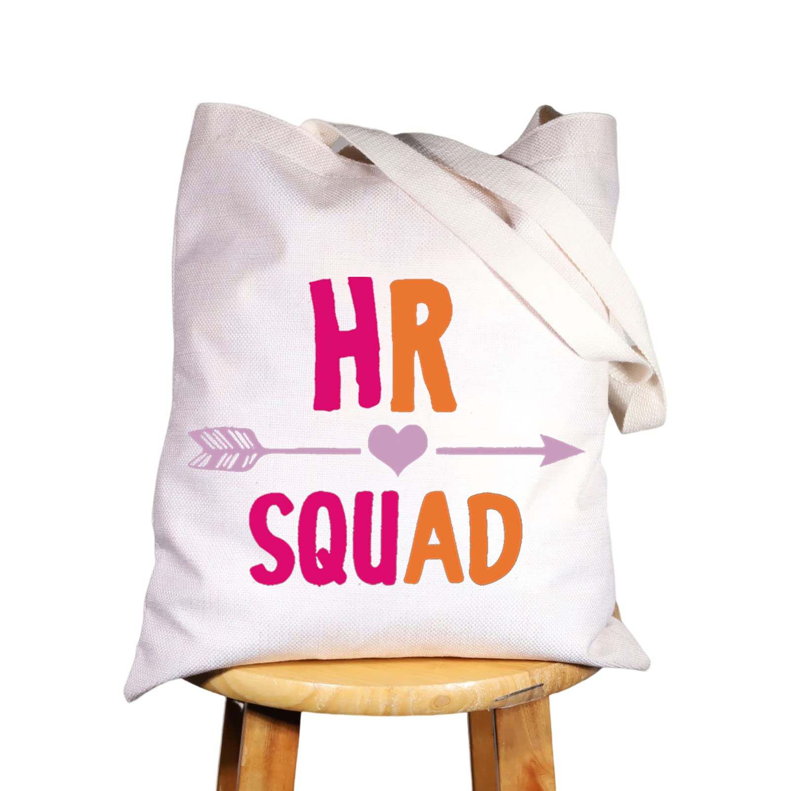 WZMPA Human Resources Cosmetic Makeup Bag HR Director Gift HR Squad Makeup Zipper Pouch Bag Human Department Merchandise (HR Squad Tote)