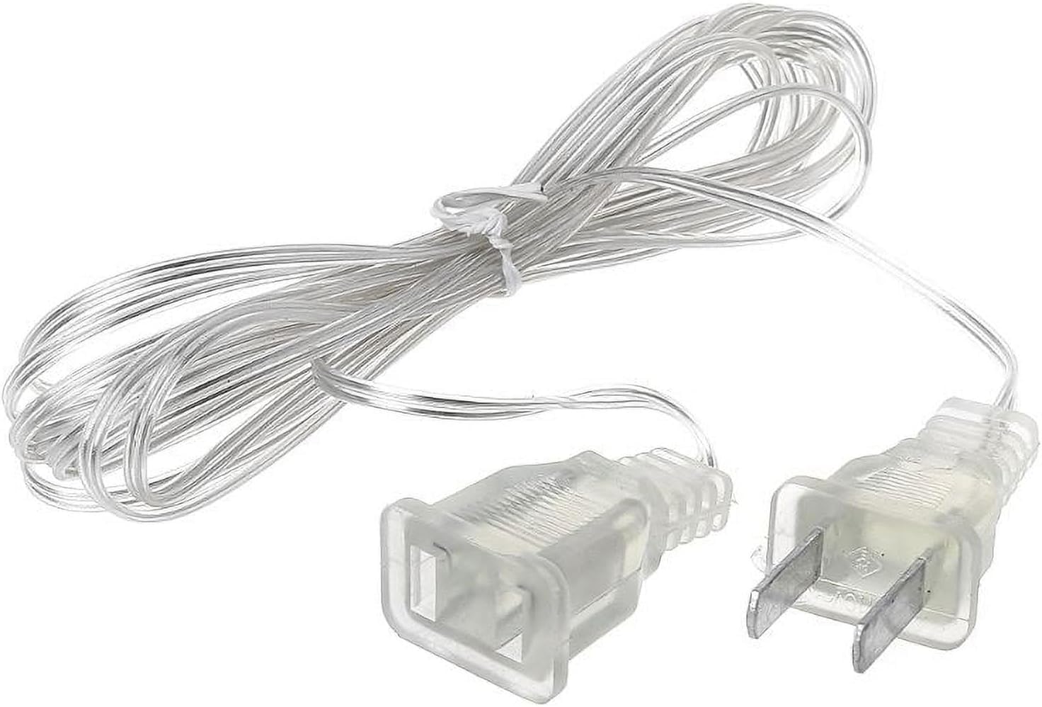 Wpppan Clear Outdoor String Light Extension Cord Waterproof Flexible Transparent Cable for Indoor/Outdoor LED Fairy Lights, Christmas Decorations