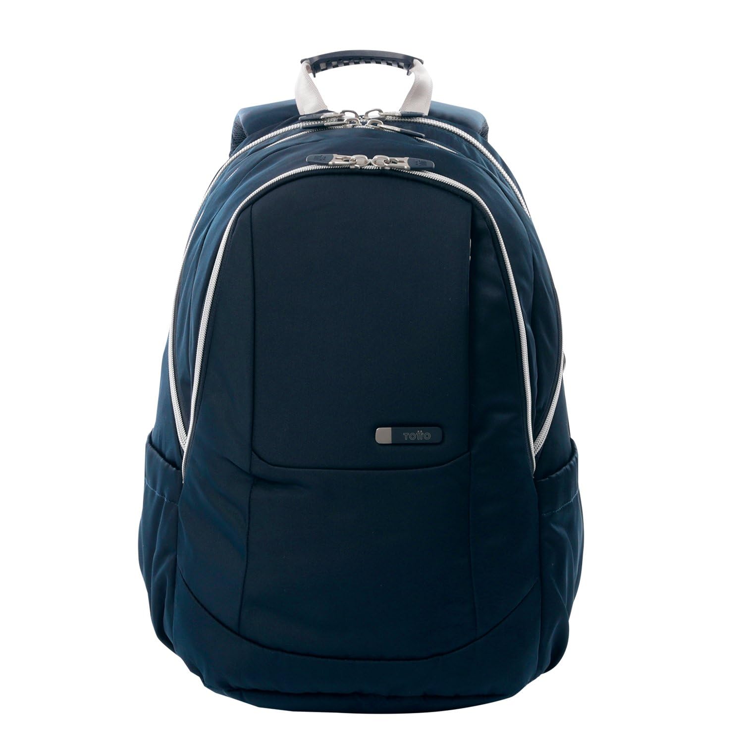 TOTTO Mochila para Ordenador Portátil de 15,4 Pulgadas, Modelo Krimmler 2.0, 3 Compartimentos, Bolsillo Botella, Correa para Maleta, Espaldar Ergonómico, Cómodas Correas en S, Color Salute Azul