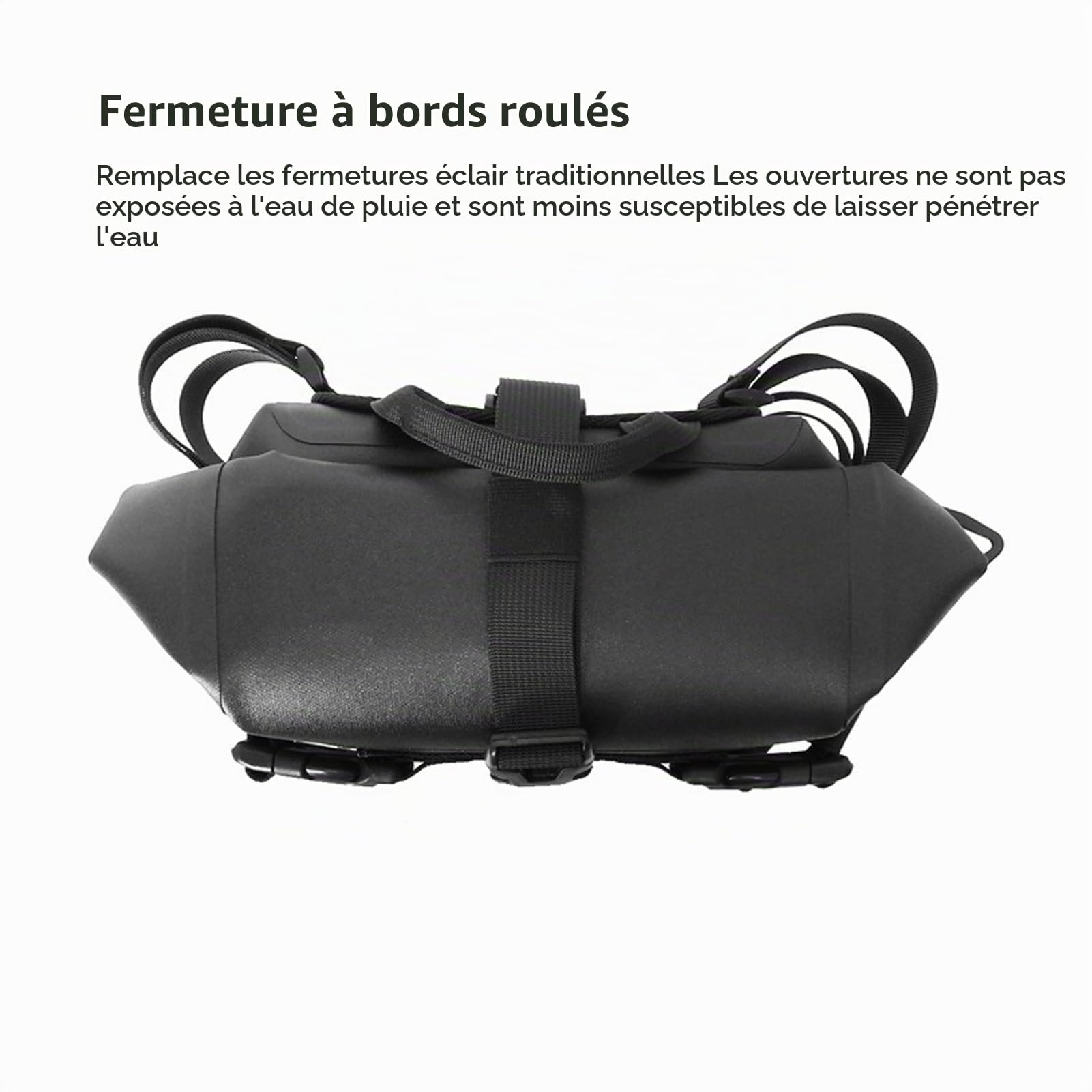 HERCHR Sacoche pour Pare-Chocs de Moto, 4L Sacoche Arrière de Moto Sacoche Latérale Coussinets Antidérapants Épais Universels pour Sac Protection Contre Collisions Sac Étanche à Ouverture Rapide