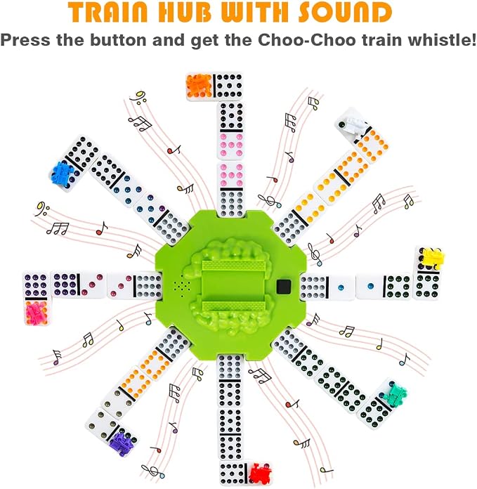 Yinlo Dominó Mexican Train con Efectos de Sonido miniatura 9