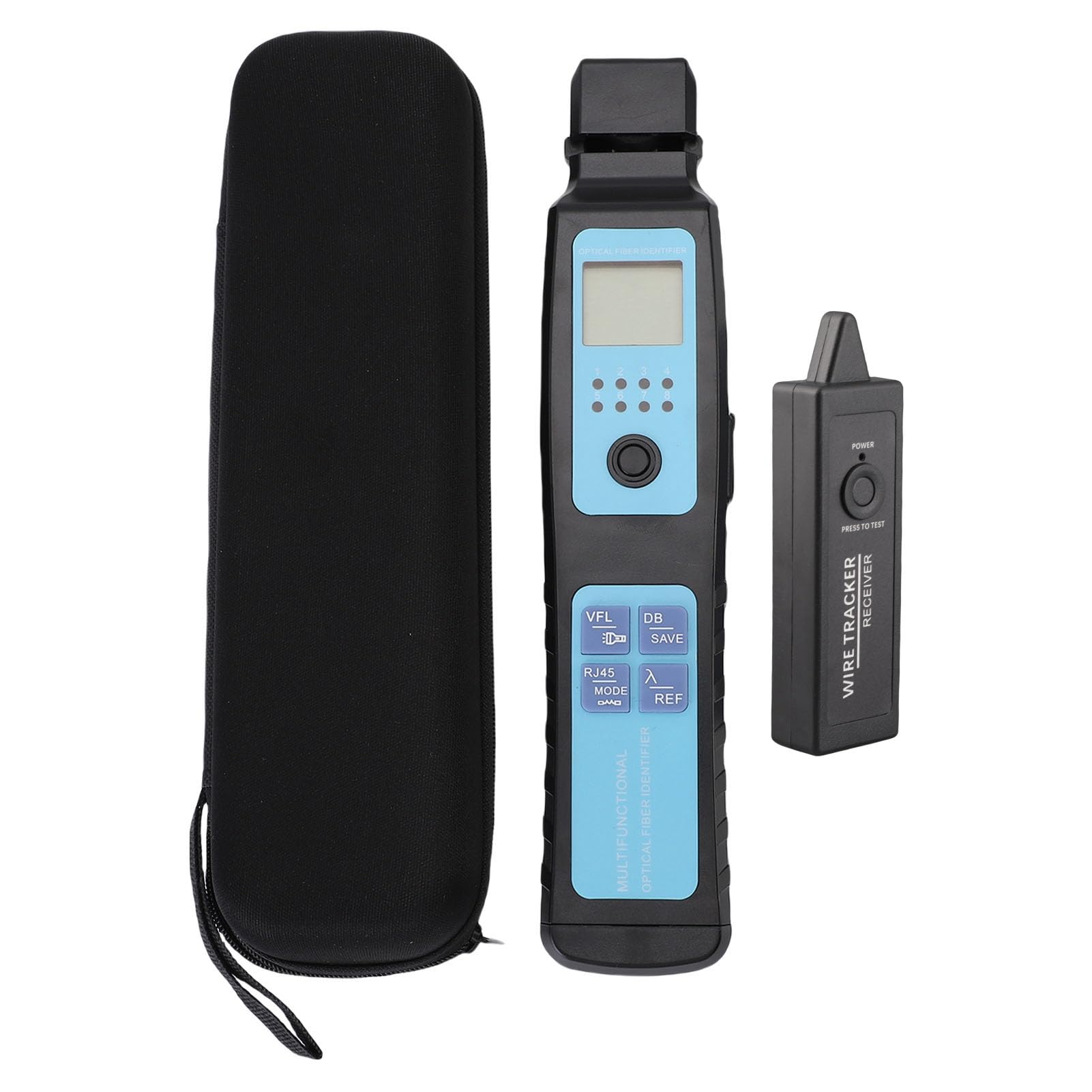 Testeur de Câble à Fibre Optique Portable, -70~+10 DBm Compteur de Puissance à Fibre Optique, 10 km Localisateur Visuel de Défauts VFL, 850-1650 Nm, pour FTTH Localisateur de Câbles
