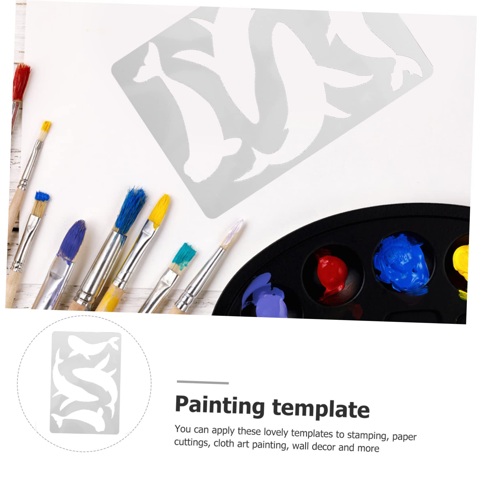 STOBOK Stencil Per Pittura Con Motivazioni Variegate Modelli Riutilizzabili Per Progetti Creativi e Scrapbooking Facile Da Usare e Lavabile