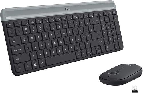 Logitech MK470 Slim Wireless Combo - Grafito (renovado)