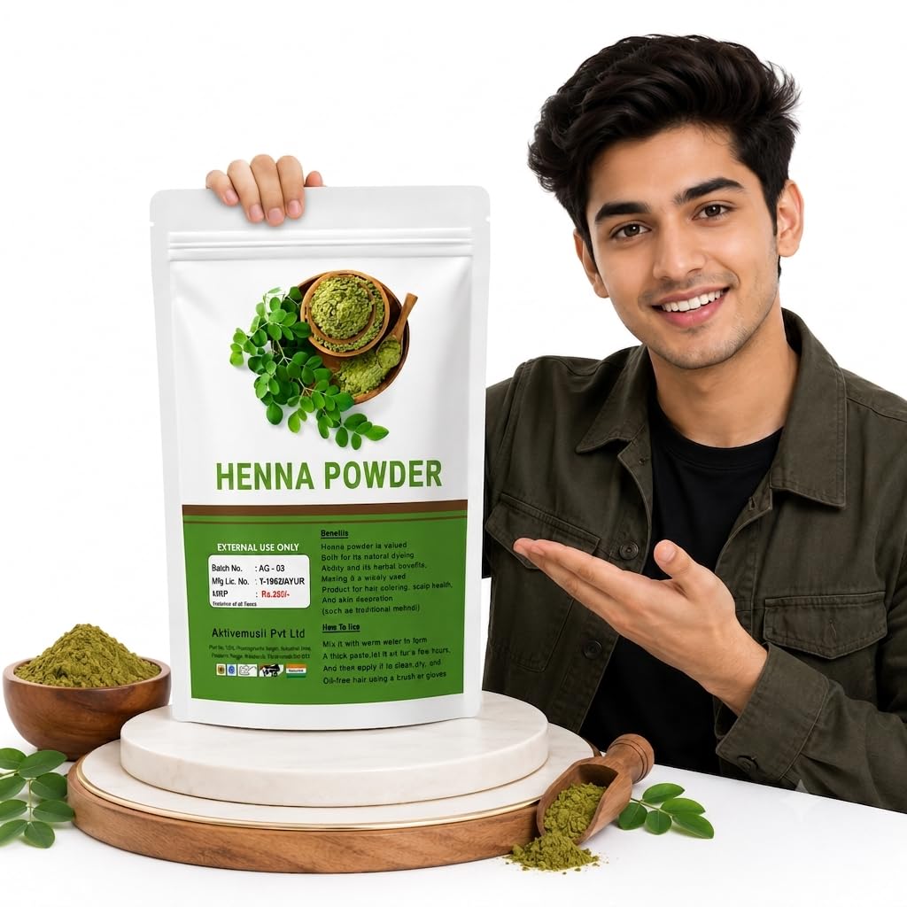 Henna Powder For Hair, Organic Black Hair Colour, 100% Natural-picture-55