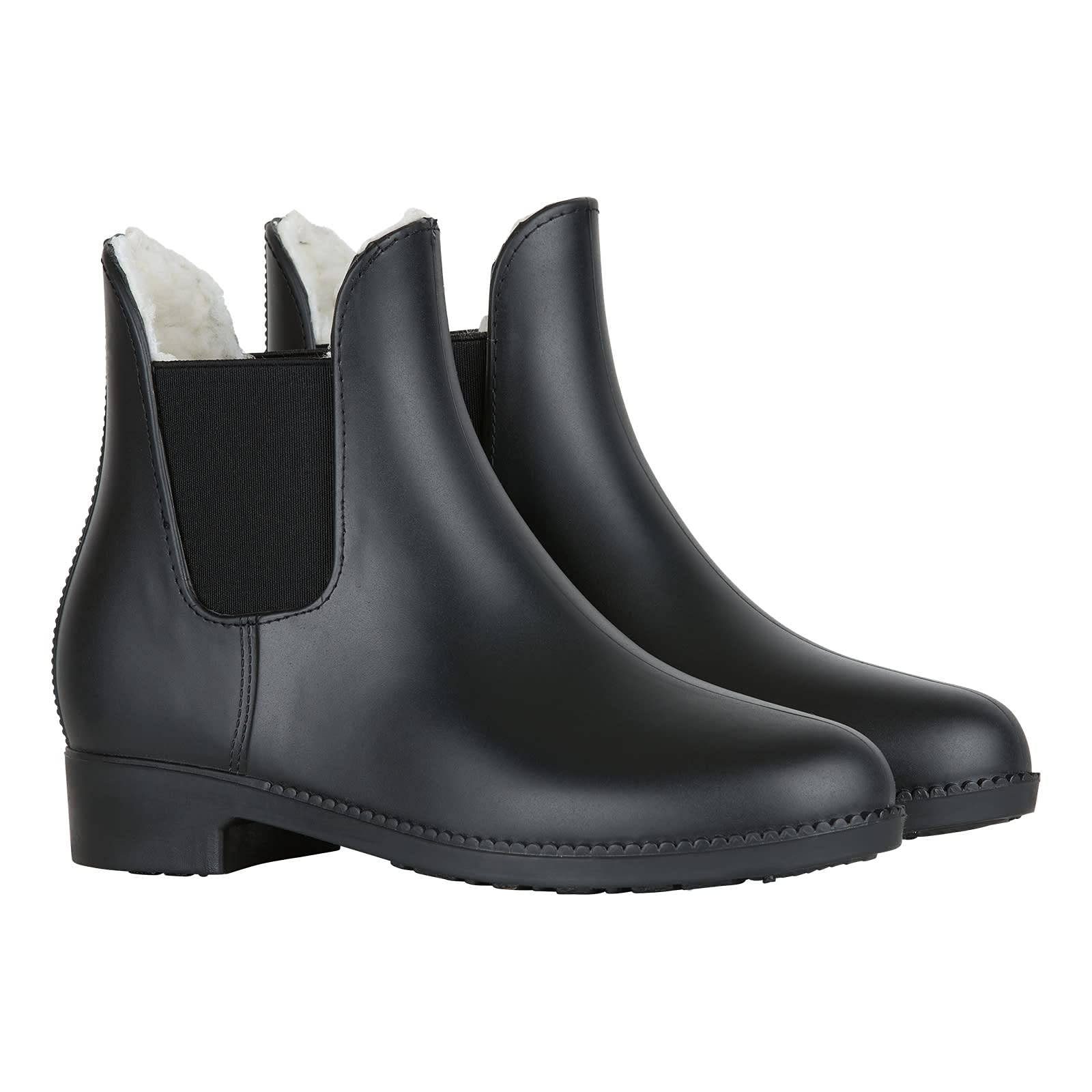 HORZE Kinder Winterreitstieflette Bonn, Thermo Reitstieflette Mädchen, wasserdichte Gummi Stallschuhe Thermo, Schwarz, 34