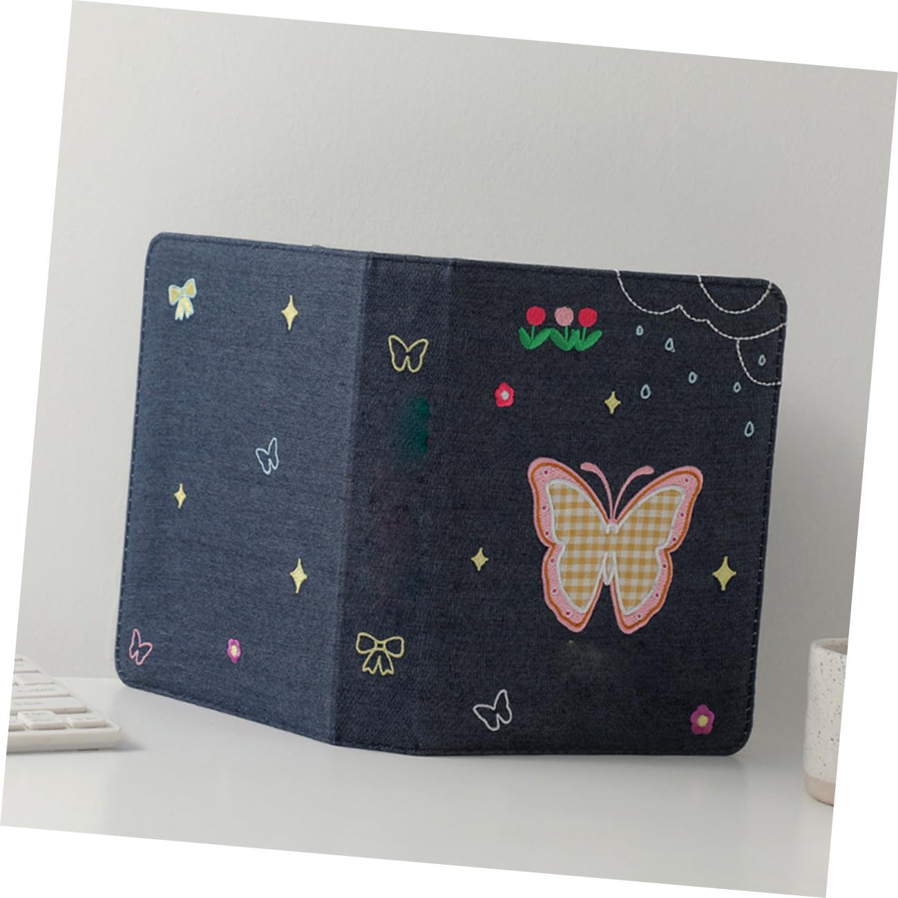 OUNONA 5 Set Album Fotografico Portatile per Carte e Foto Raccoglitore Decorativo con Copertura e Pagine Quadruple per Speciali