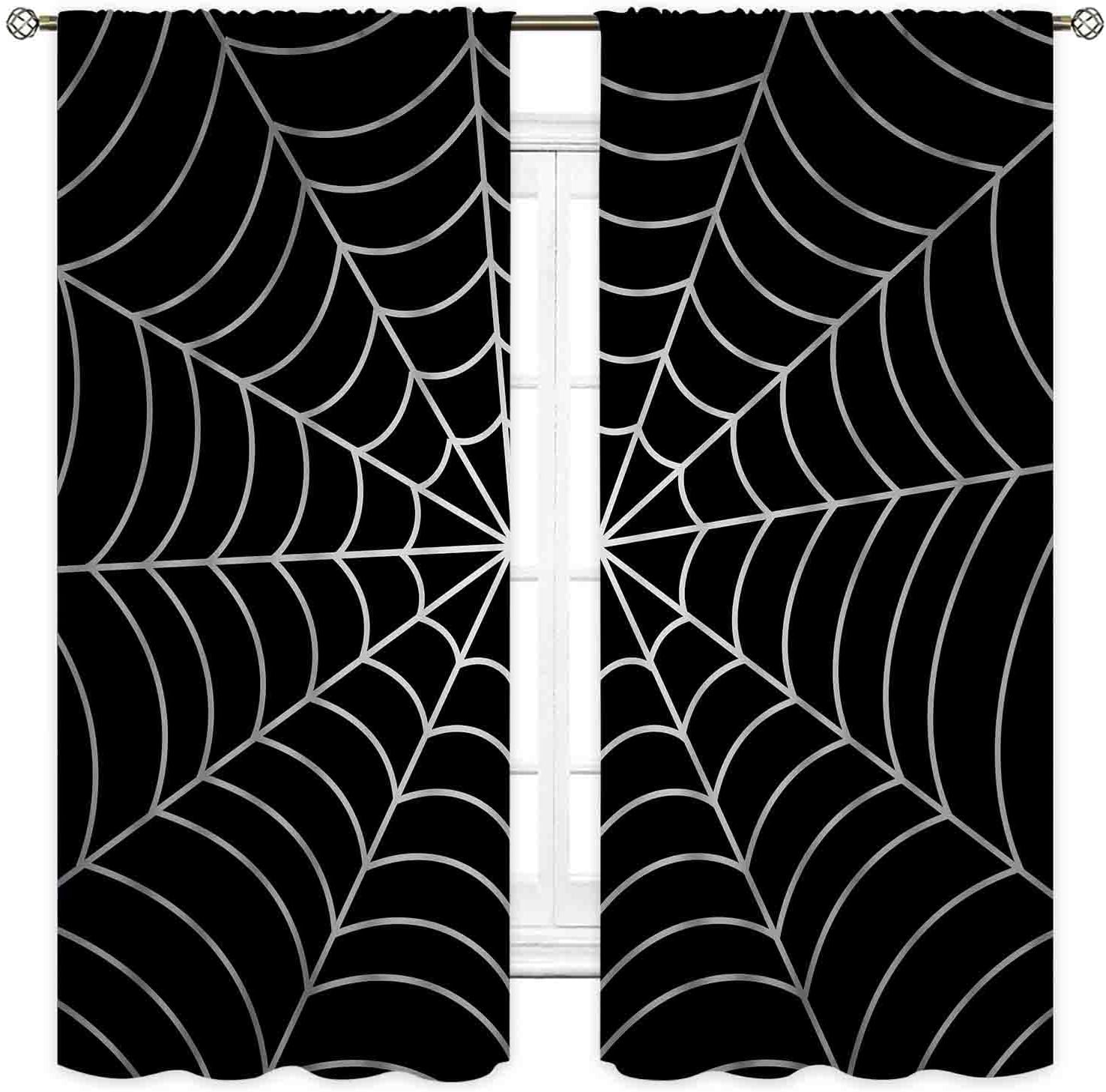 Super City Hero Curtain, Comic Style Cityscape Skyline Buildings Cartoon Window Curtains for Boys Kids Teens Baby Room Bedroom Living Nursery 2 Panel Sets, 55"x63" Inch