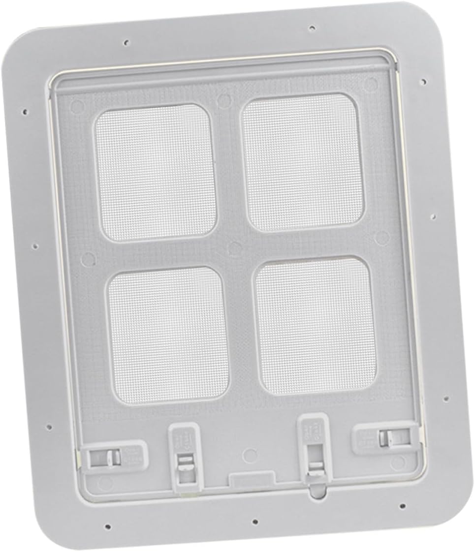 Pet Flap Dog Door Screen Door with Magnetic Closure Small White Household Cat and Dog Flap for Indoor Use