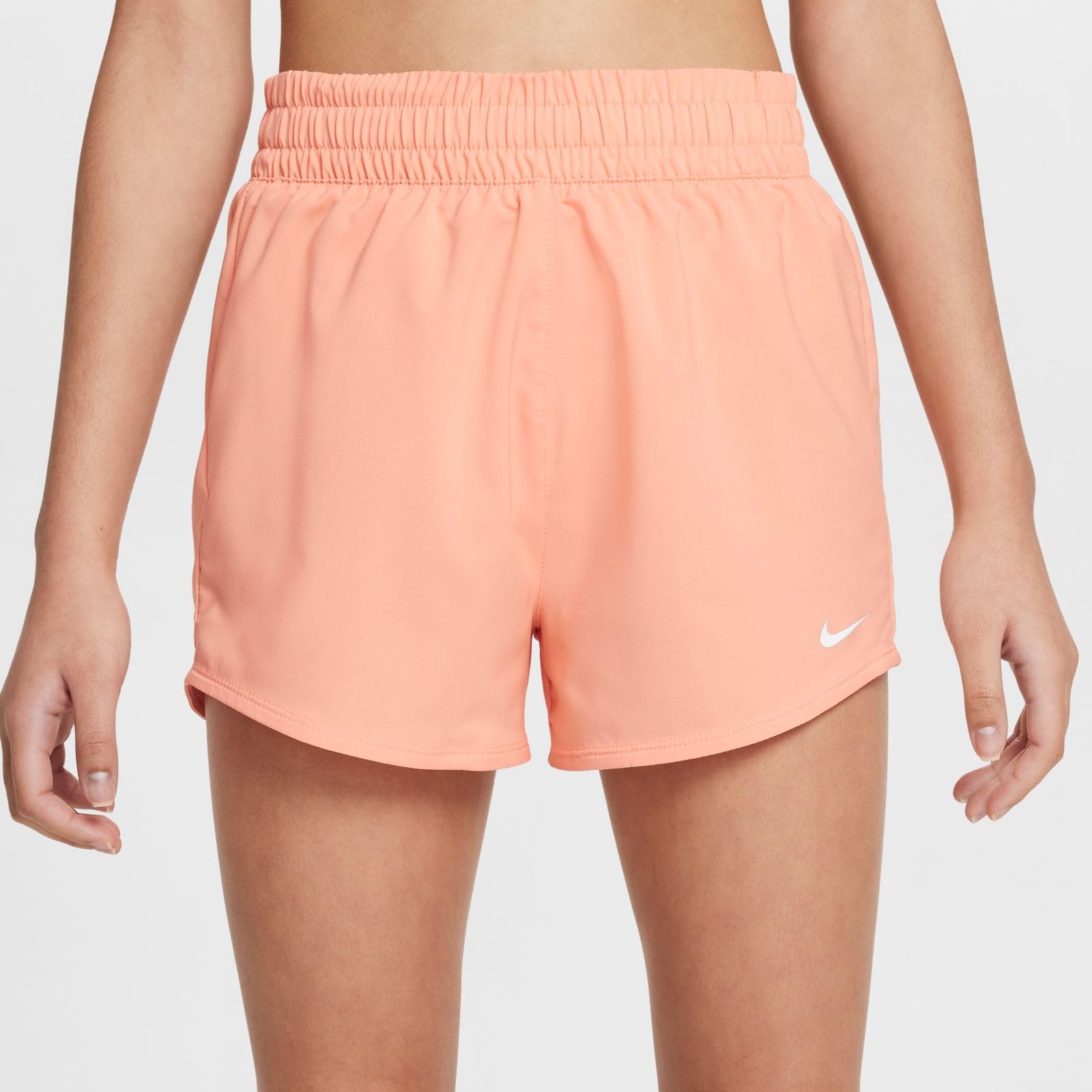NIKE One Dri-fit Web-trainingsshorts Mit Hohem Bund Für Ältere Kinder (Mädchen) - Dri-FIT - Pantalones Cortos de Entrenamiento de Tiro Alto para niños Mayores (niñas) Niñas
