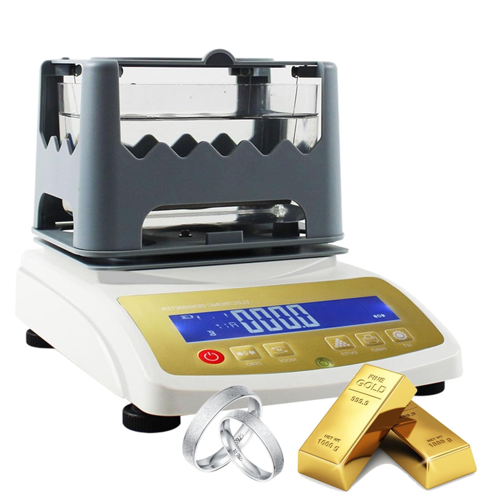 Goldreinheitsdetektor, Gold-K-Wert-Tester, Silberdichtemessgerät, Prüf- und Analysegerät for Edelmetalle, Schmuckwerkzeuge und -geräte(MDJ-300K)