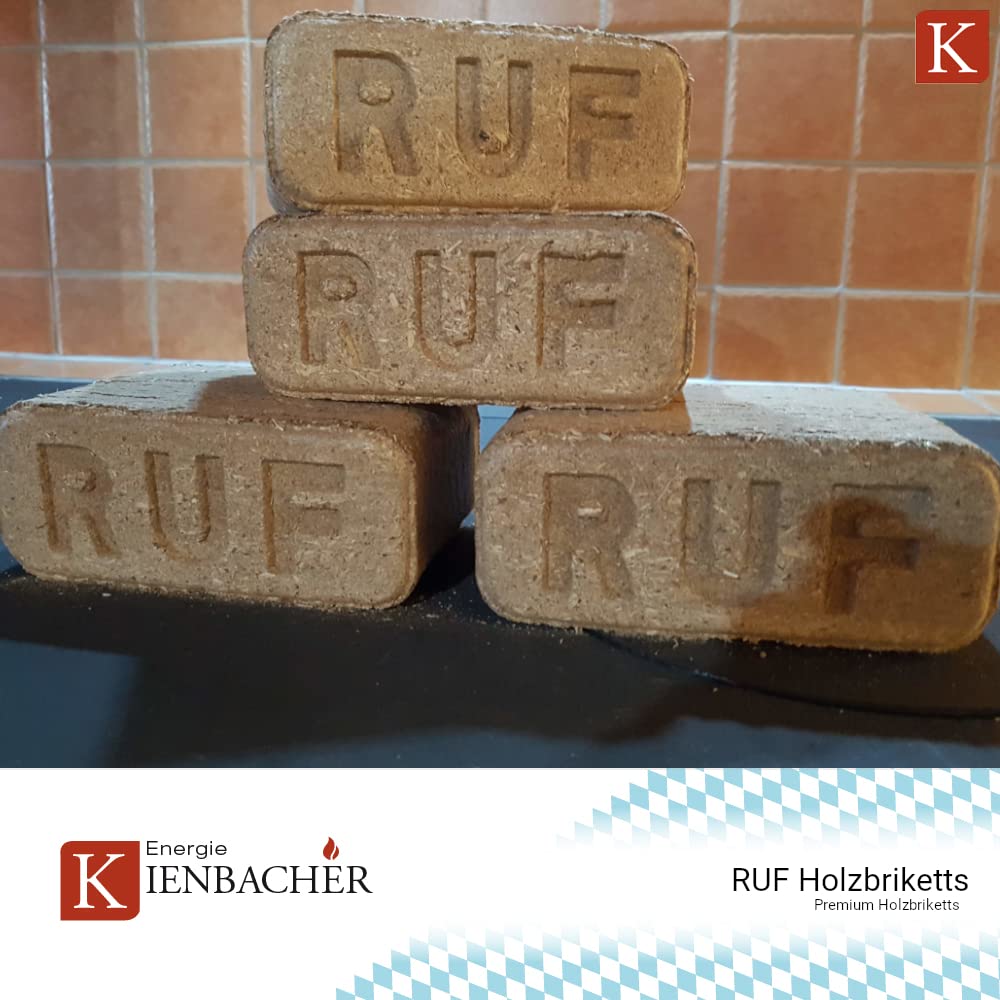 2000kg Palette RUF Hartholzbriketts Brenn Kamin Ofen Grill Smoker Heizen Holz Gluthalter Brennholz Premium Öko Holzbriketts | 2 Paletten | Energie Kienbacher