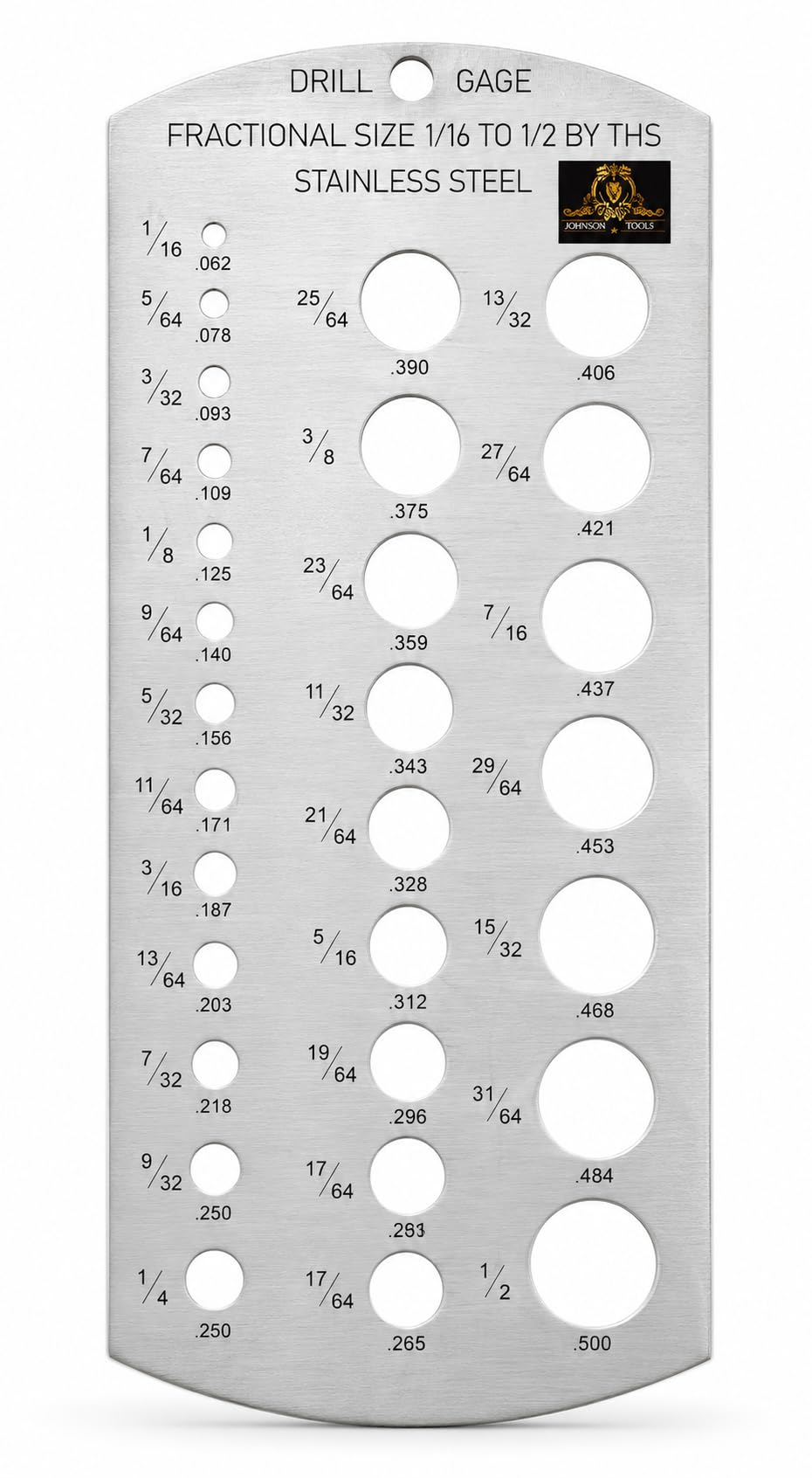 Johnson Tools Stainless Steel Ball Gauge/Multipurpose Gauge Can Measure from 0.062 to 0.500 (1/16 to 1/2)-image-41