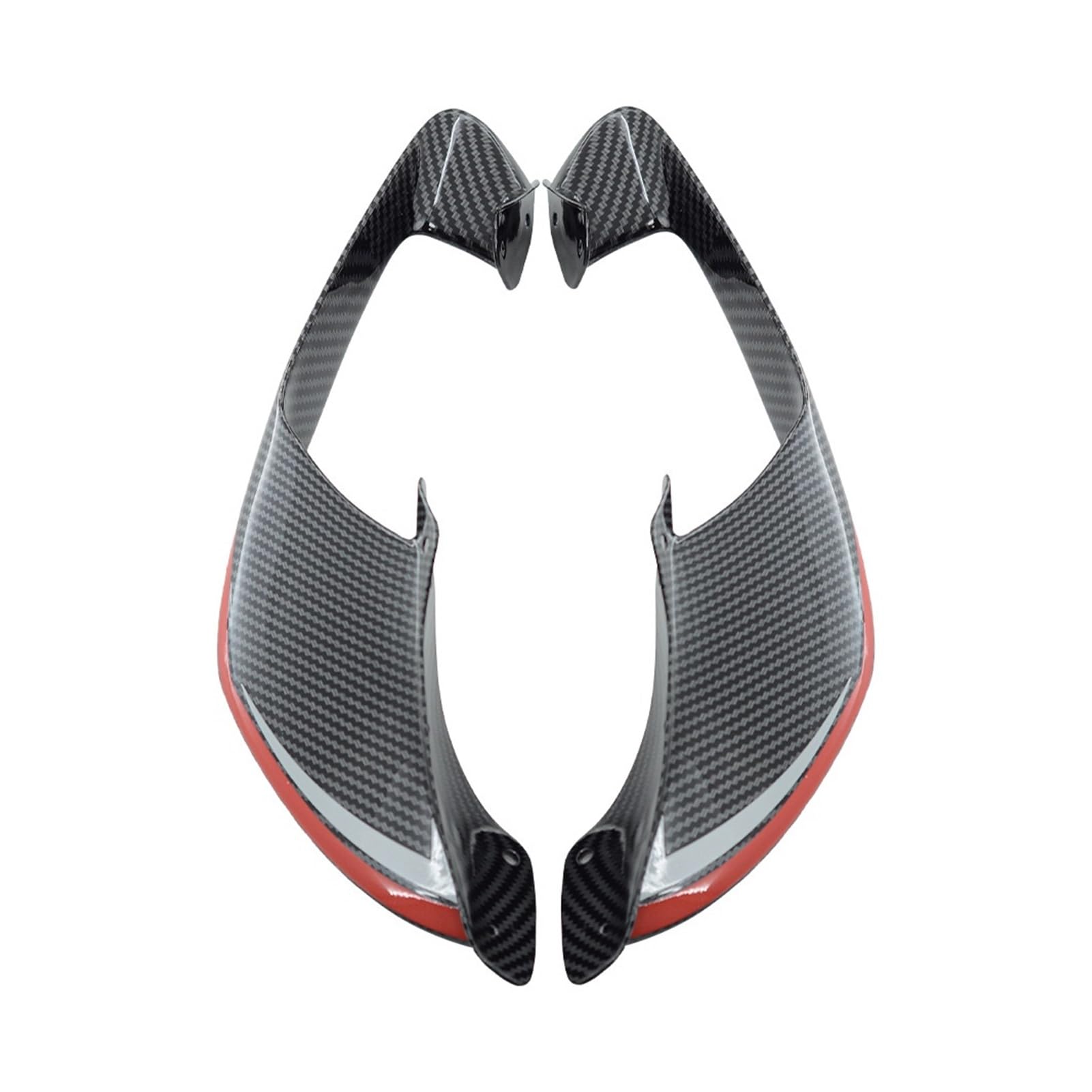 Aileron avant fixe latéral rouge pour carénage Yamaha YZF-R1 2020-2024
