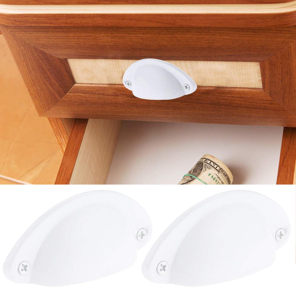 Maniglie A Conchiglia Yibaijia - 16 Pezzi, Vintage, Color Bronzo, Con Viti - Foto 8