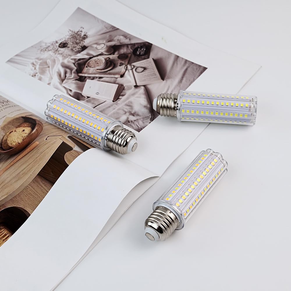 Paquete de 2/10 Bombillas LED de maíz E27, 24 W LED 2400 LM Blanco cálido 3000 K Bombillas LED de araña, protección Ocular LED Bombilla de maíz de Ahorro de energía para iluminación del hogar