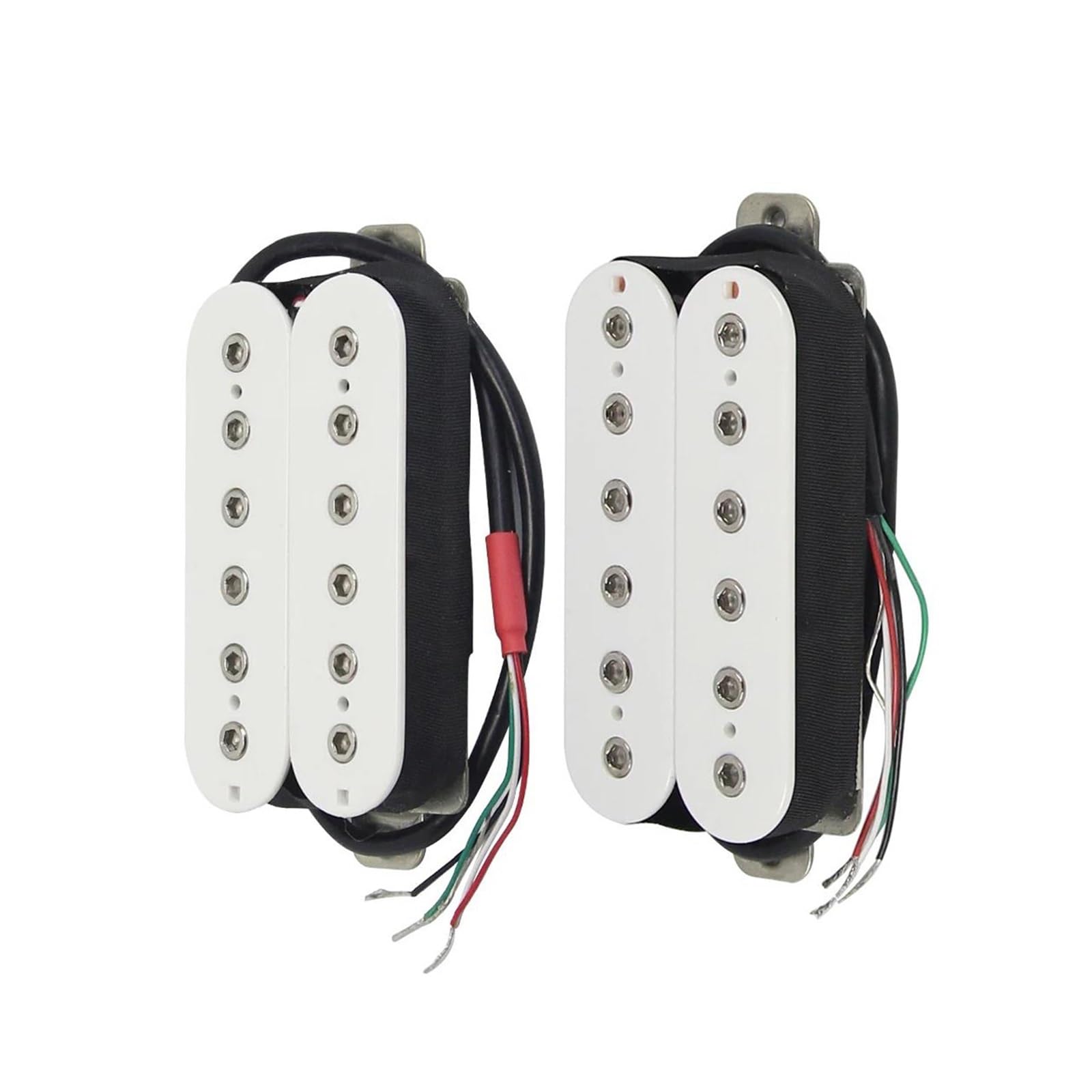 Alnico 5 Professionelles Hals Und Steg Tonabnehmer Set Für E Gitarre Schwarz/Weiß(Wh 7K and 8K)
