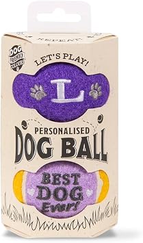 History & Heraldry Personalised Dog Balls – Pet Toy for Fun & Play – Durable, Chew-Resistant Fetch Balls for Small, Medium & Large Dogs (L)