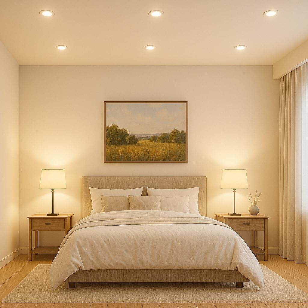LED Einbaustrahler 12V, 5er Set, schwenkbar, 3W MR16, inkl. Trafo & 120 cm Kabel (AMP), 250 lm, 55 mm Einbautiefe, IP20 – ideal für Wohnräume, Küche & Flur, Deckenstrahler in Weiß