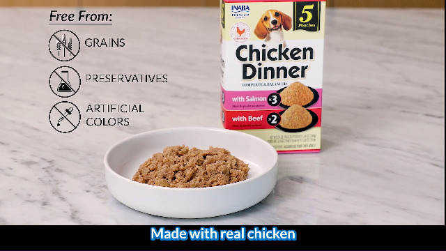 INABA Chicken Dinner for Dogs, Soft Pate Wet Dog Food, Complete
