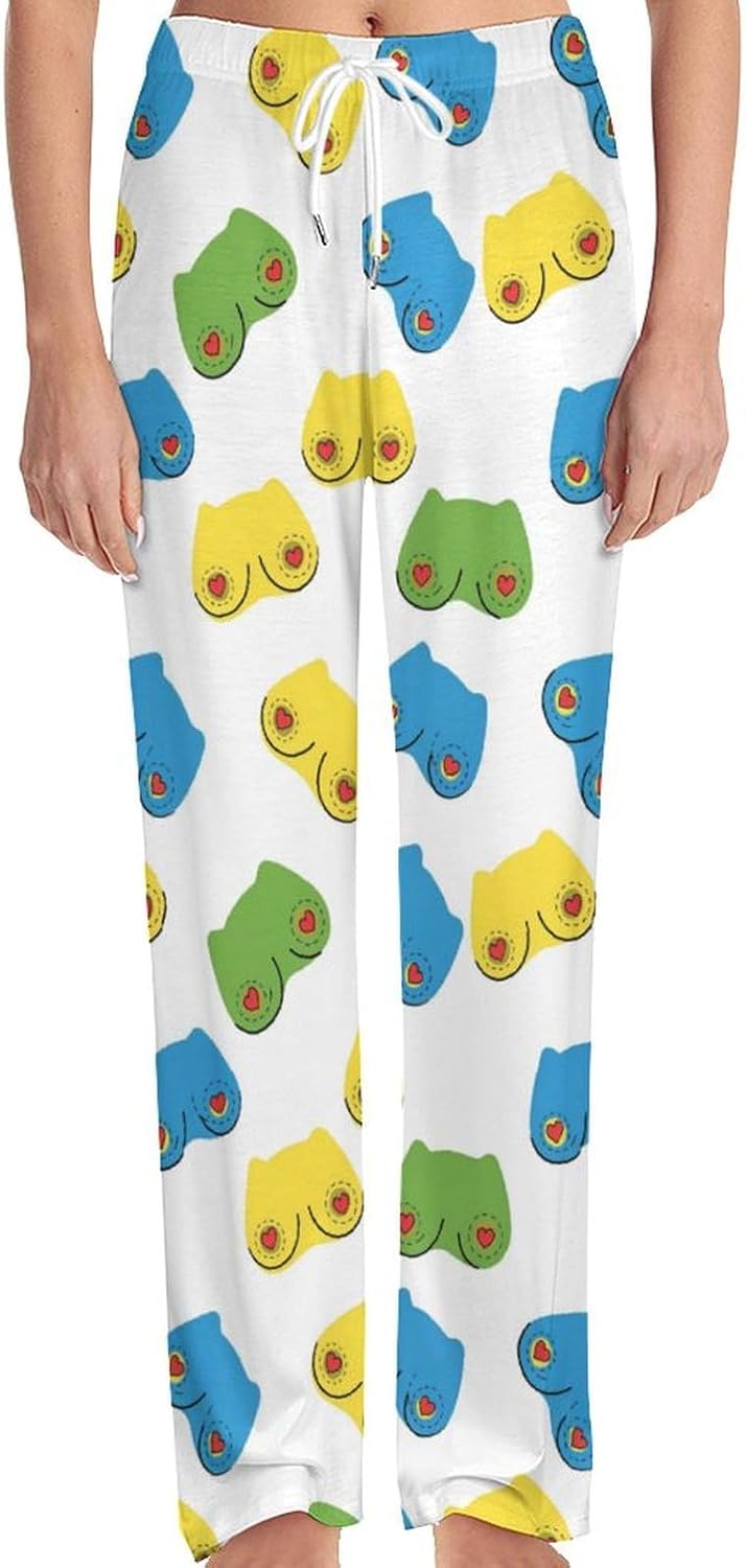 Womens Sleep Pajama Pants Bananas Sleepwear Pants PJ Bottoms