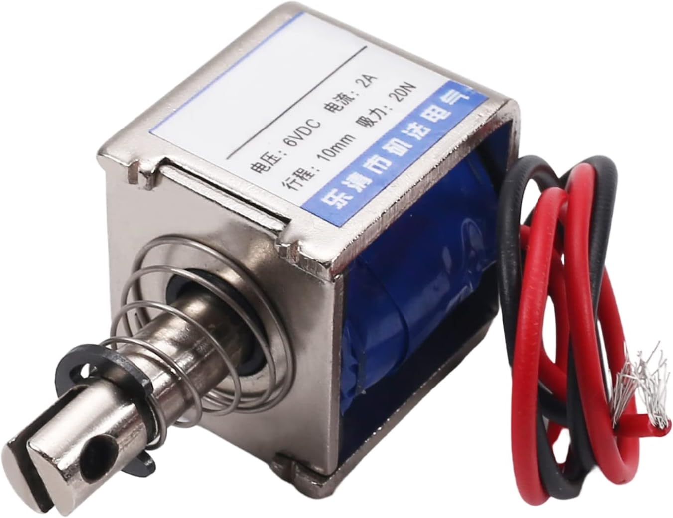 24V DC Solenoid Electromagnet 5kg Push Type 5A 15mm Open Frame Type Linear Motion Solenoid Electromagnet JF-1578B-24V 44x51x78mm