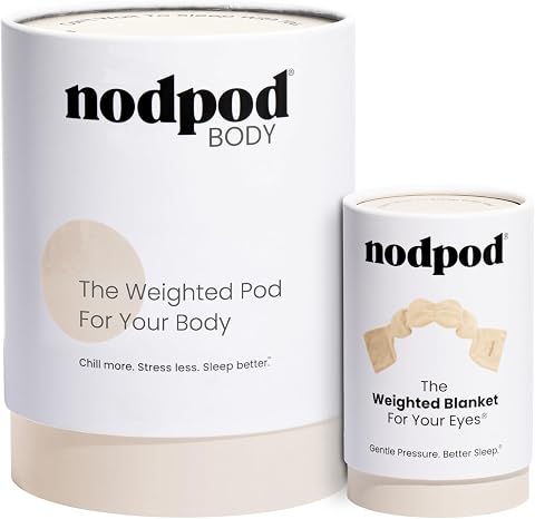 nodpod Gentle Pressure Weighted Sleep Mask & Compact Blanket Bundle
