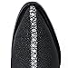 Men’s Genuine Leather Exotic Rowstone Stingray Print J-Toe Cowboy Western Boots - Black (Black, 10, US Footwear Size System, Adult, Men, Numeric, Medium, 10)